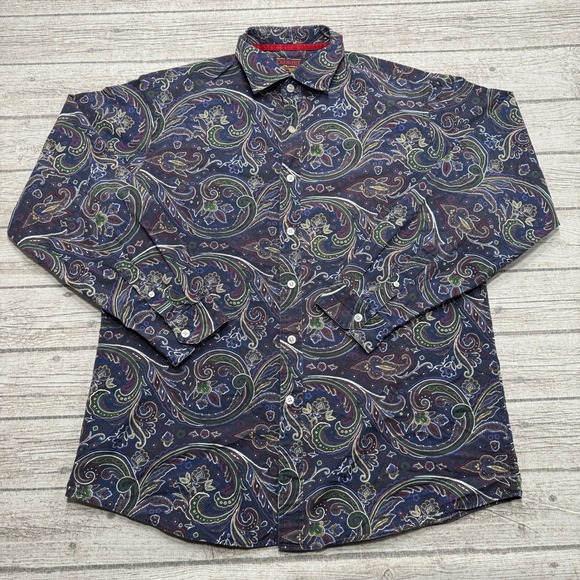 Cremieux Other - Cremieux Premium Shirt Mens XL Multicolor Paisley Cotton Button Down Long Sleeve